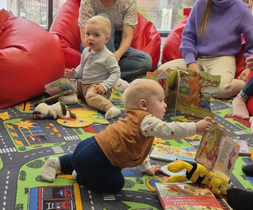 Bibliotekoje – mažieji „Knygų starto“ dalyviai