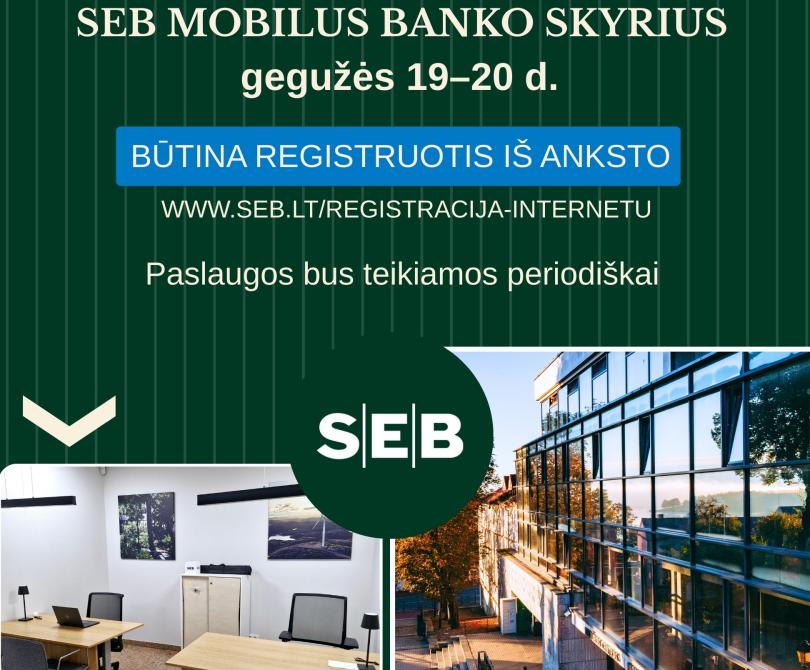 Dirbs  SEB mobilus banko skyrius