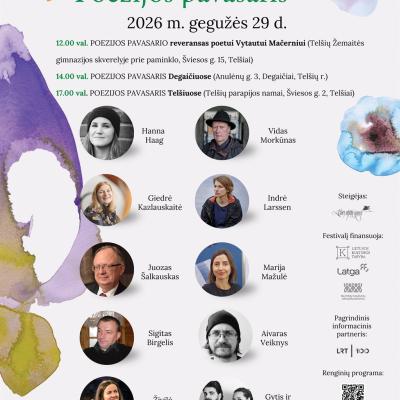 Tarptautinis poezijos festivalis „POEZIJOS PAVASARIS“ Telšiuose