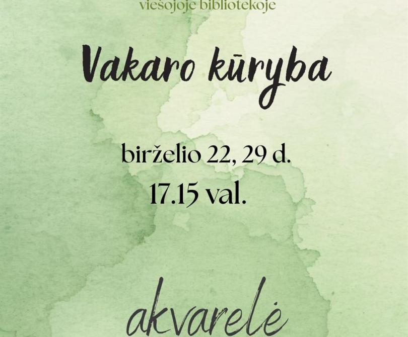 Vakaro kūryba