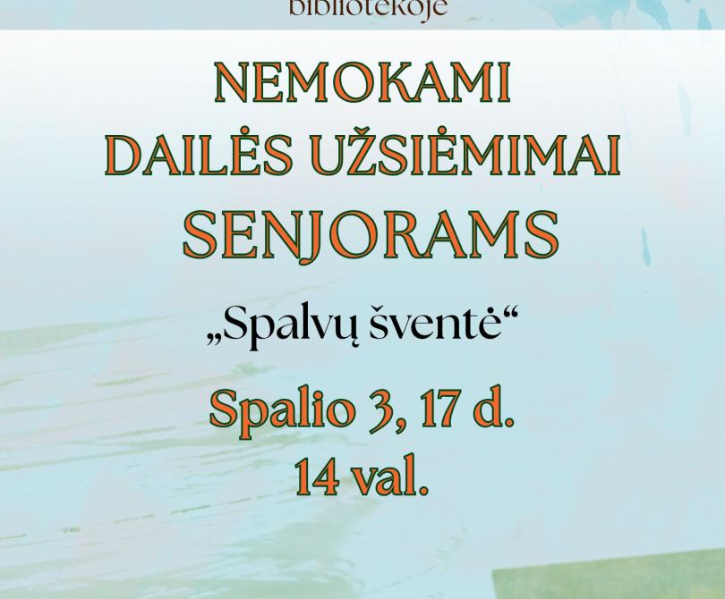 „Socialinis receptas“ spalio mėnesį. Kviečiame senjorus