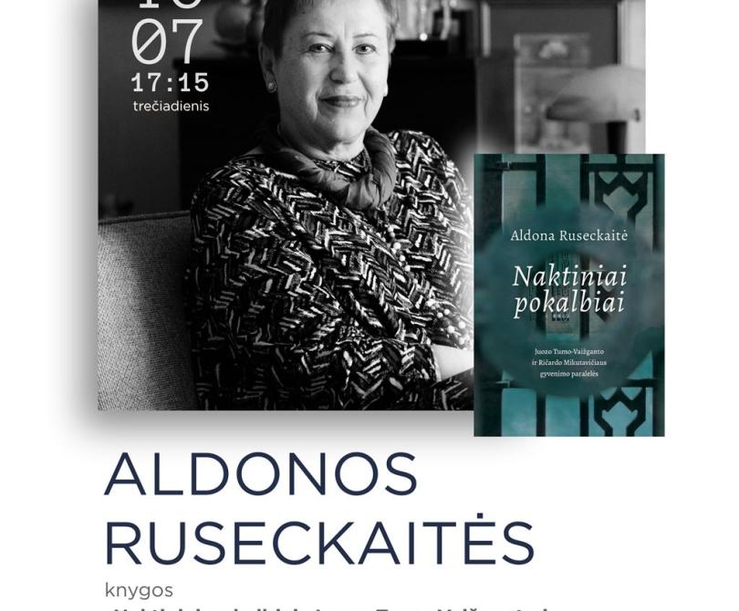 Rašytojos Aldonos Ruseckaitės knygos „Naktiniai pokalbiai“ sutiktuvės