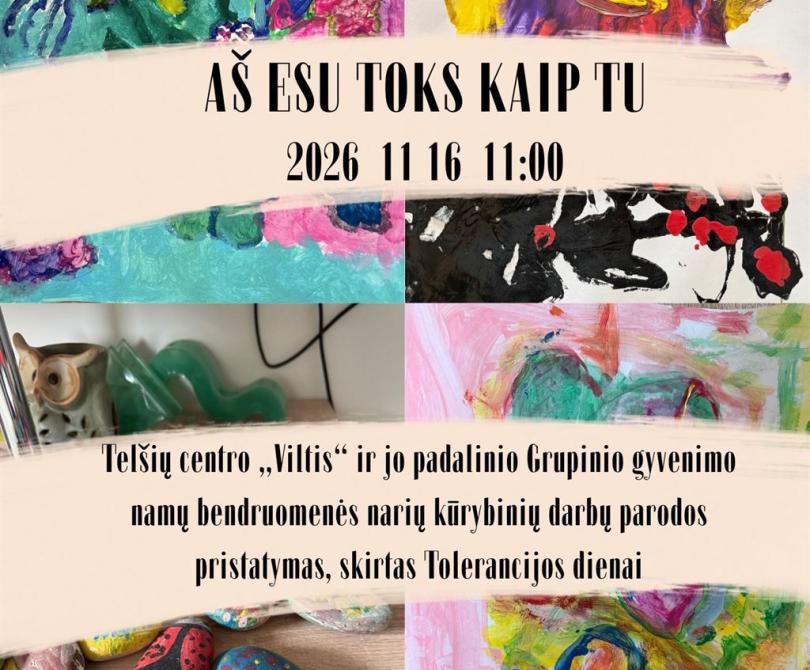 „Aš toks pat kaip ir tu“