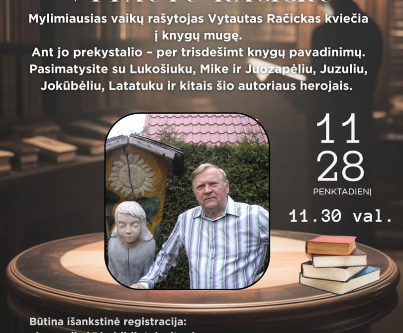 Kviečia rašytojas Vytautas Račickas
