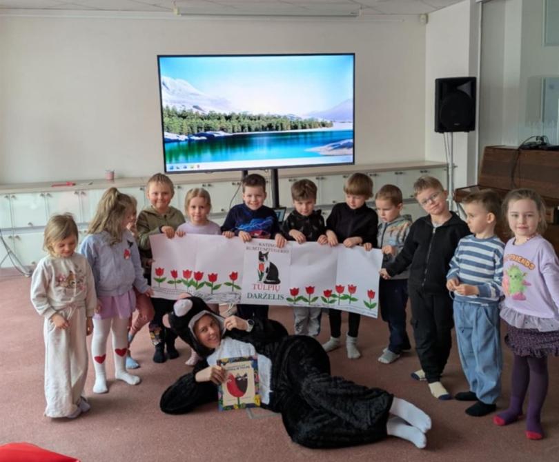 „Gandriukai“ edukaciniame užsiėmime
