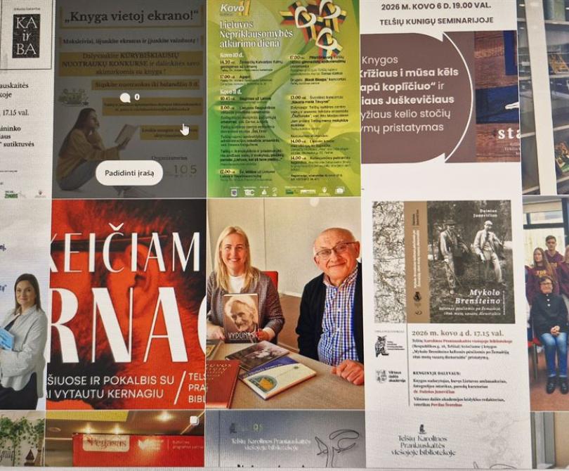 Kviečiame pamėgti mūsų biblioteką ir Instagrame