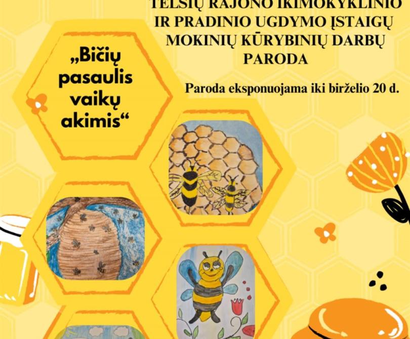 „Bičių pasaulis vaikų akimis“