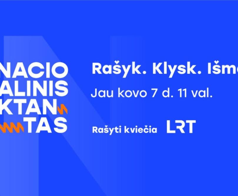Kovo 7 d. rašysime Nacionalinį diktantą 