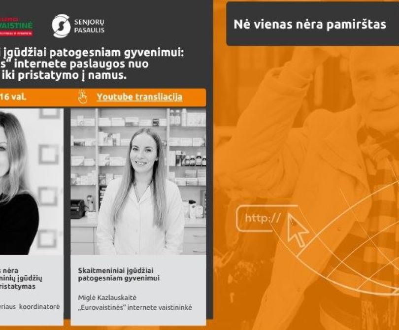 Projektas „Nė vienas nėra pamirštas“ Jus kviečia į nuotolinę paskaitą