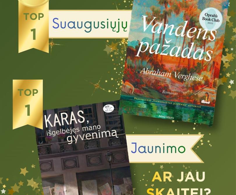 Skaitomiausios knygos rugpjūčio mėnesį
