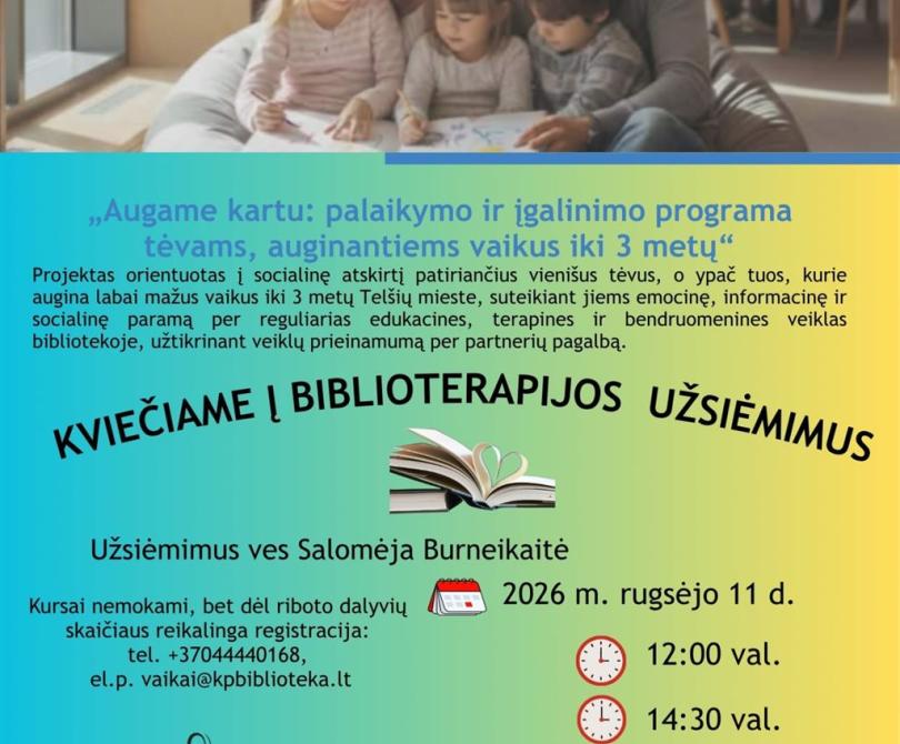 Biblioterapijos užsiėmimai