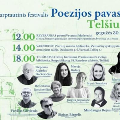 Tarptautinis poezijos festivalis „POEZIJOS PAVASARIS 2025“ Telšiuose ir Varniuose