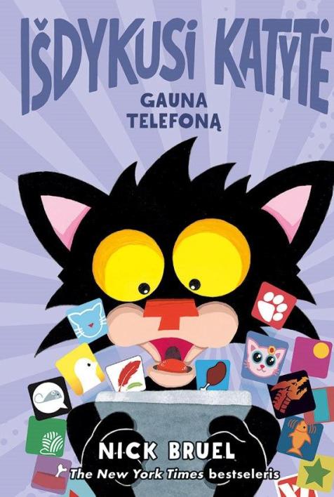Išdykusi katytė gauna telefoną