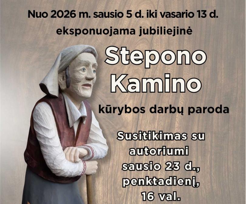 Jubiliejinė S. Kamino kūrybos darbų paroda