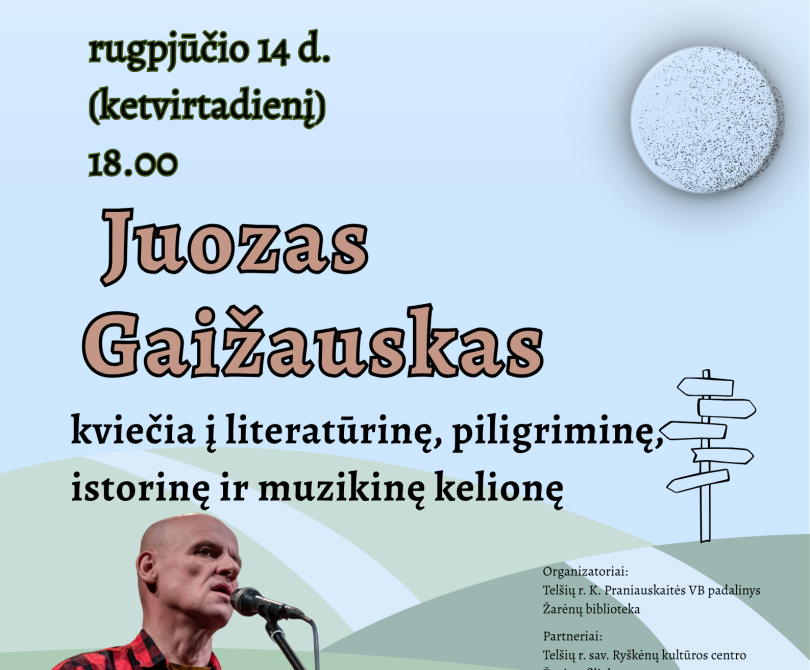 Žarėnų bibliotekoje – susitikimas su Juozu Gaižausku