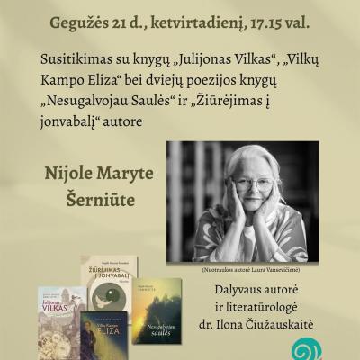 Susitikimas su knygų autore Nijole Maryte Šerniūte