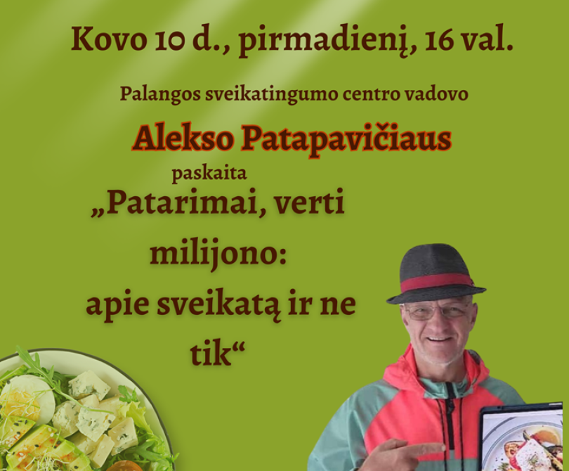 Paskaita „Patarimai, verti milijono“