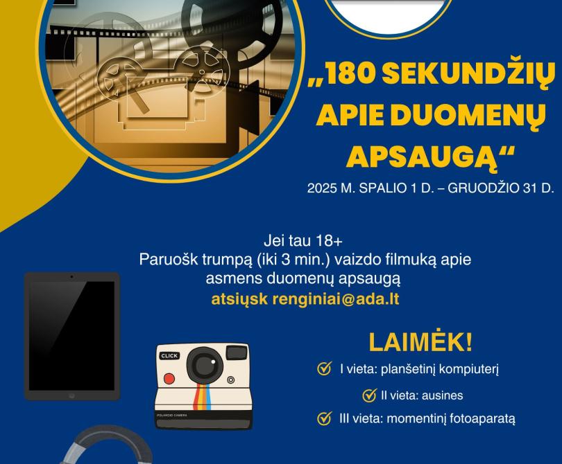 „180 sekundžių apie duomenų apsaugą“