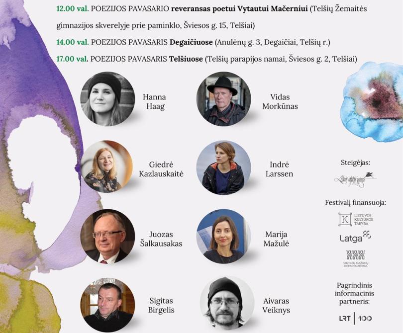 Tarptautinis poezijos festivalis „POEZIJOS PAVASARIS“ Telšiuose