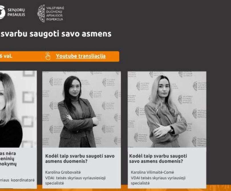 Kodėl taip svarbu saugoti savo asmens duomenis?