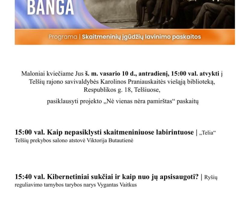 Vasario 10-oji – Saugesnio interneto diena „Skaitmeninė banga“ 