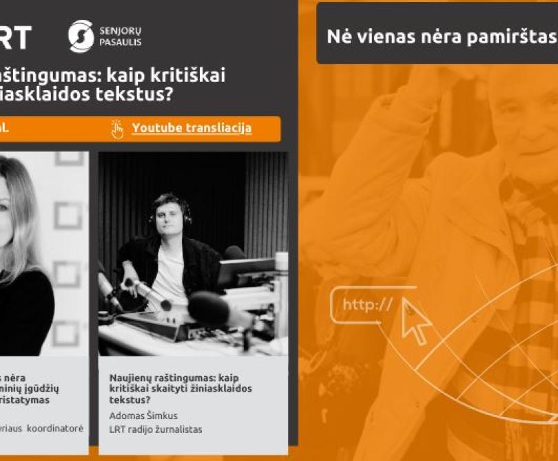 Projektas „Nė vienas nėra pamirštas“ kviečia į nuotolinę paskaitą