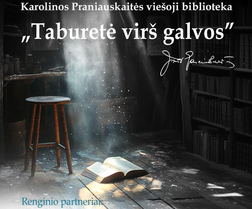 „Taburetė virš galvos“ – poezijos ir prozos vakaras bibliotekoje!