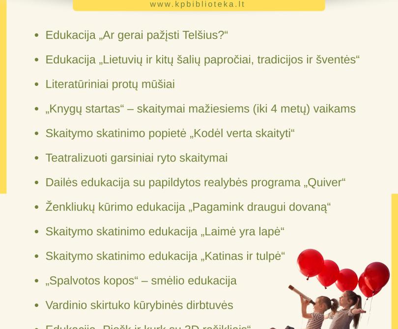 Vasarą – įdomūs užsiėmimai Vaikų ir jaunimo aptarnavimo skyriuje!