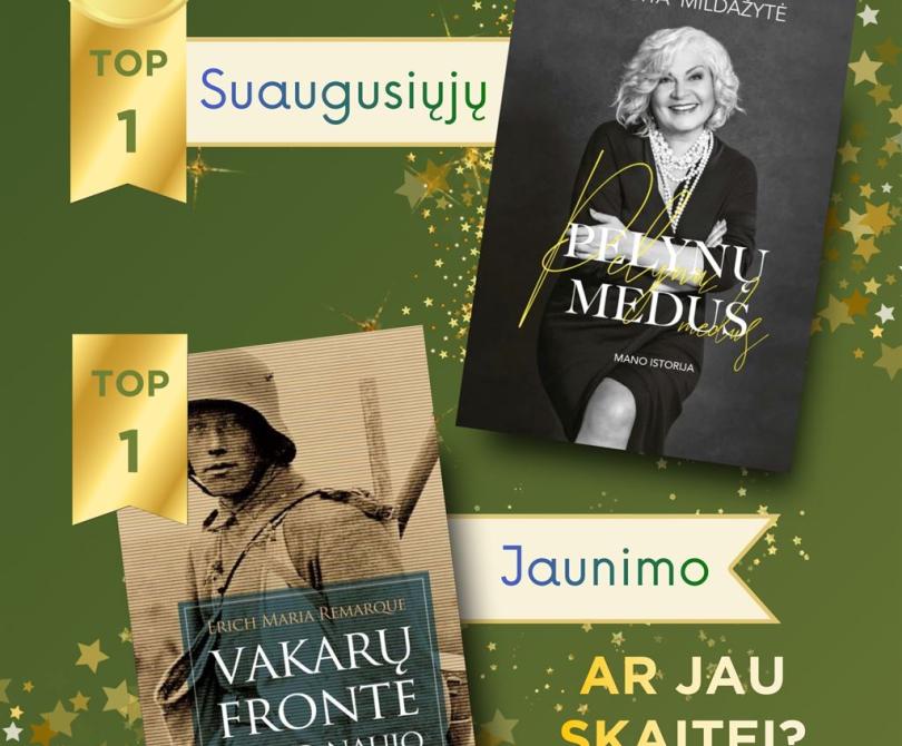 Skaitomiausios vasario mėnesio knygos