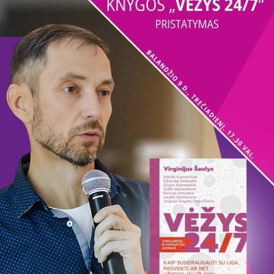 Susitikimas su knygos „Vėžys 24/7“ autoriumi Virginijumi Šauliu