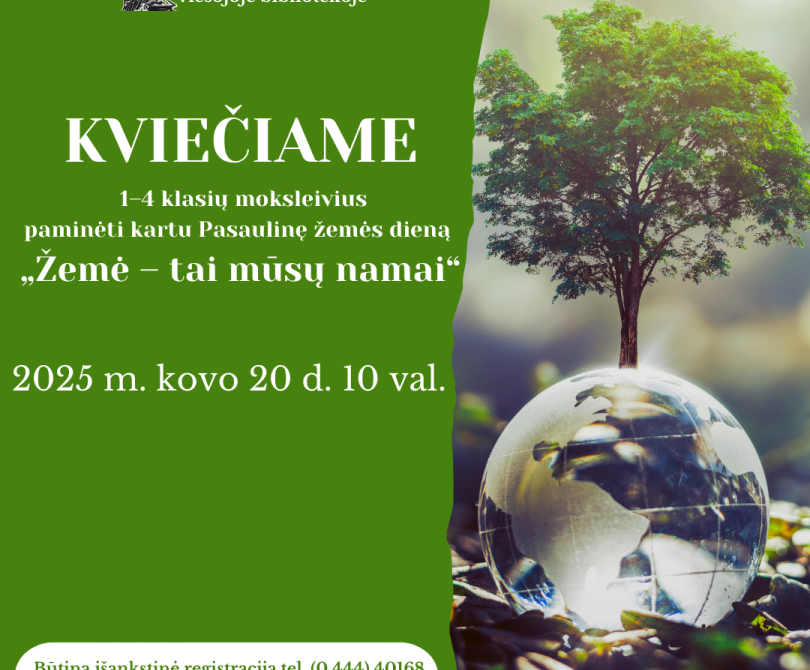 Edukaciniai užsiėmimai Vaikų ir jaunimo aptarnavimo skyriuje kovo mėnesį